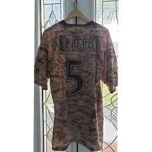 Mens Ravens Football Jersey 5 Joe Flacco Camo